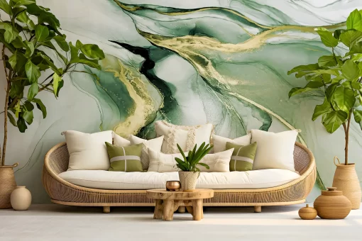 Tranh dán tường 3D vân đá trừu tượng TDT762