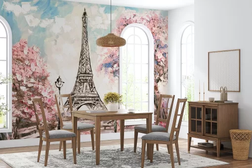 Tranh dán tường 3D địa danh nổi tiếng TDT764