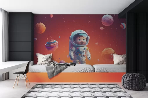 Tranh dán tường 3D phi hàng gia TDT1093