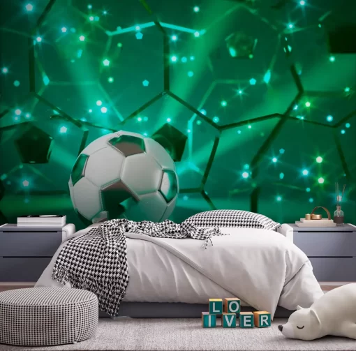 Tranh dán tường 3D quả bóng thể thao TDT1161