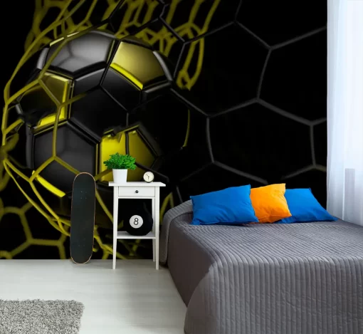 Tranh dán tường 3D quả bóng thể thao TDT1172