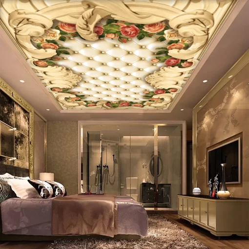 Tranh dán tường 3D trang trí trần nhà TDT1587