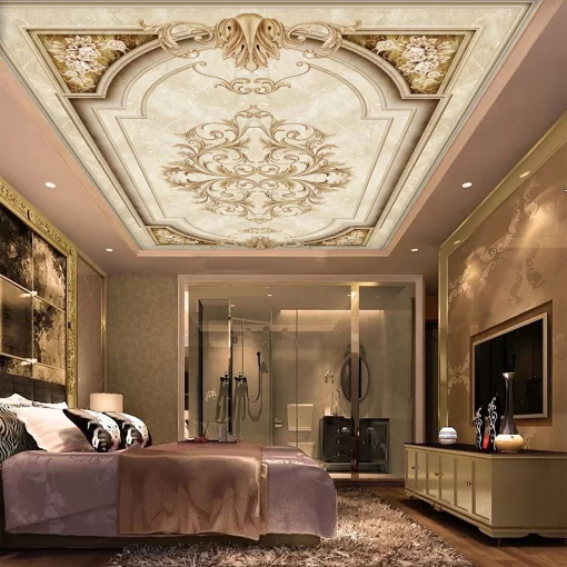 Tranh dán tường 3D trang trí trần nhà TDT1588