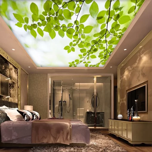 Tranh dán tường 3D xuyên sáng trang trí trần nhà TDT1610