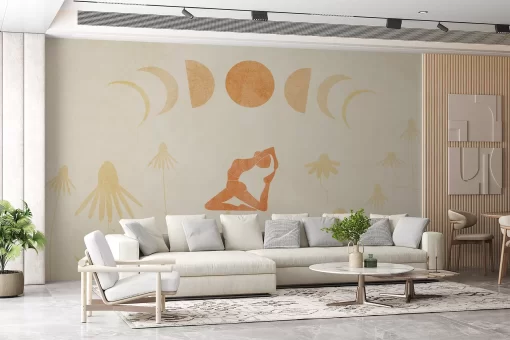 Tranh dán tường 3D trừu tượng nghệ thuật TDT636