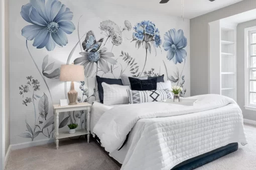 Tranh dán tường 3D hoa lá nghệ thuật TDT646