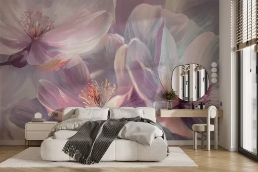 Tranh dán tường 3D bông hoa nghệ thuật TDT653