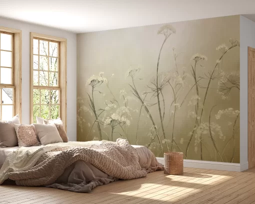 Tranh dán tường 3D bông hoa nghệ thuật TDT668