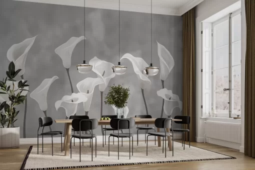 Tranh dán tường 3D bông hoa nghệ thuật TDT681