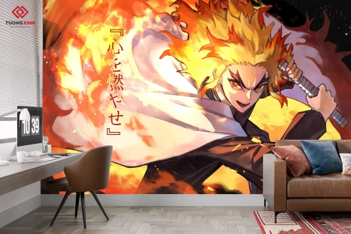 Tranh dán tường 3D hoạt hình Anime TDT1283