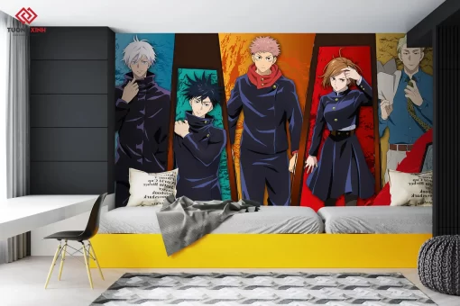 Tranh dán tường 3D hoạt hình Anime TDT1289