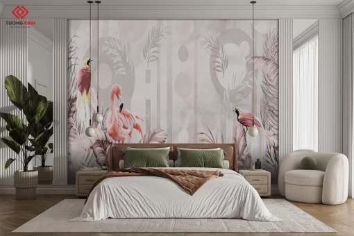 Tranh dán tường 3D trang trí phòng ngủ TDT1321
