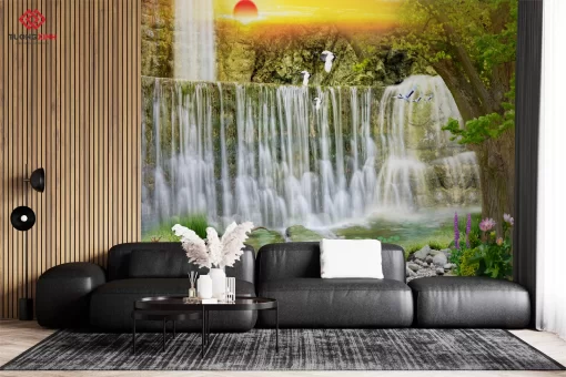 Tranh dán tường 3D phong cảnh thiên nhiên TDT1425