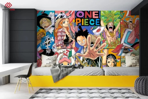 Tranh dán tường 3D hoạt hình Anime TDT1300