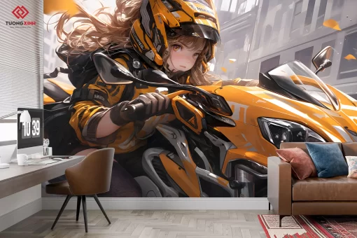 Tranh dán tường 3D hoạt hình Anime TDT1303