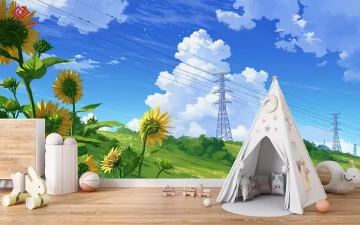 Tranh dán tường 3D trang trí phòng ngủ cho bé TDT1306