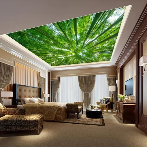 Tranh dán tường 3D trang trí trần nhà TDT1533