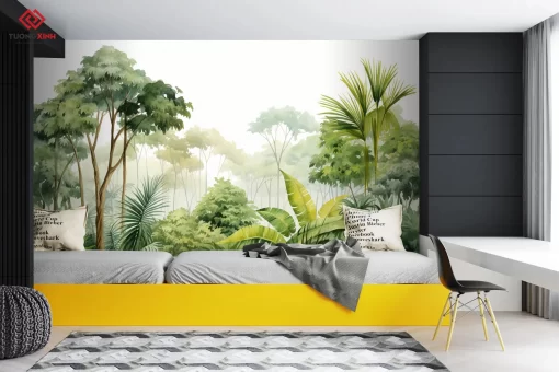 Tranh dán tường 3D phong cảnh thiên nhiên TDT1323