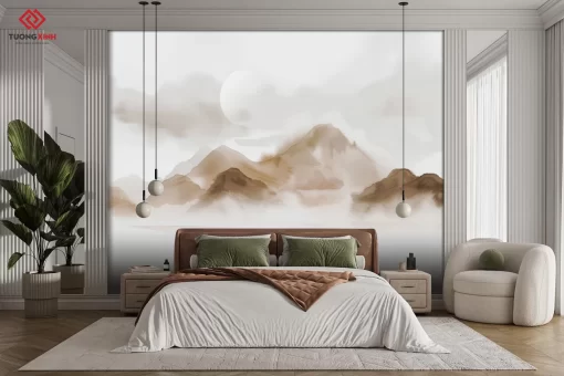 Tranh dán tường 3D phong cảnh thiên nhiên TDT1324