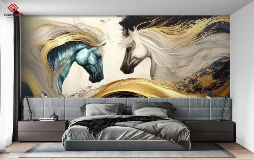 Tranh dán tường 3D trang trí phòng ngủ TDT1329