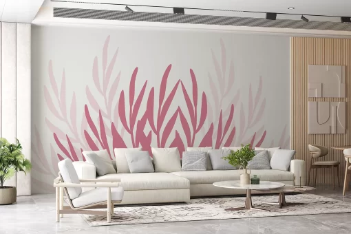 Tranh dán tường 3D lá cây nghệ thuật TDT698