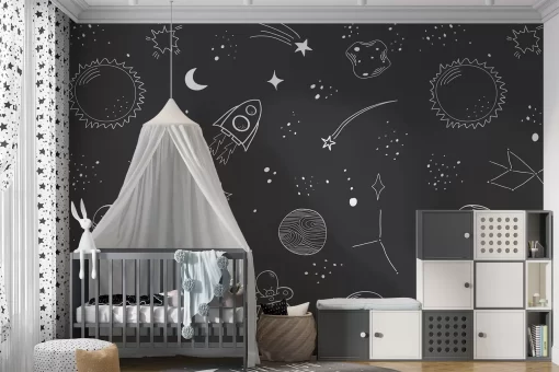 Tranh dán tường 3D trang trí phòng ngủ cho bé TDT1080