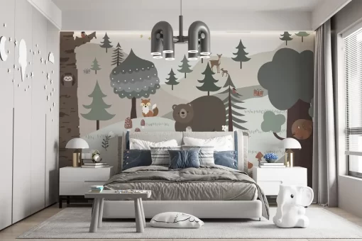 Tranh dán tường 3D trang trí phòng ngủ cho bé TDT1124