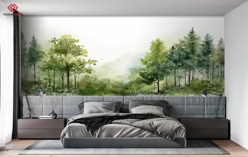 Tranh dán tường 3D phong cảnh thiên nhiên TDT1312