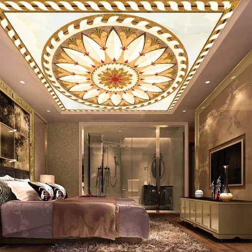 Tranh dán tường 3D trang trí trần nhà TDT1514