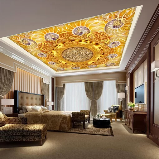 Tranh dán tường 3D trang trí trần nhà TDT1550