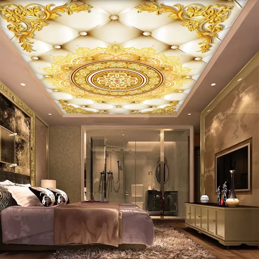 Tranh dán tường 3D xuyên sáng trang trí trần nhà TDT1554