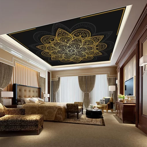 Tranh dán tường 3D trang trí trần nhà TDT1557