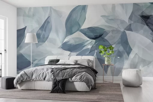 Tranh dán tường 3D lá cây nghệ thuật TDT642