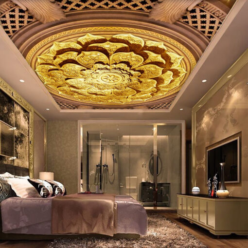 Tranh dán tường 3D trang trí trần nhà TDT1561