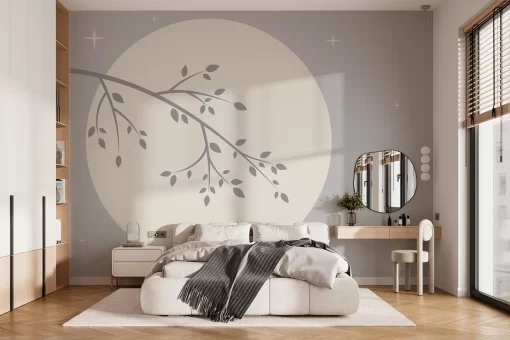 Tranh dán tường 3D phong cách tối giản TDT649