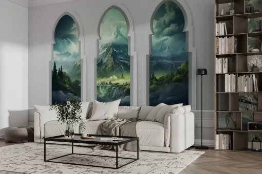 Tranh dán tường 3D phong cảnh thiên nhiên TDT650