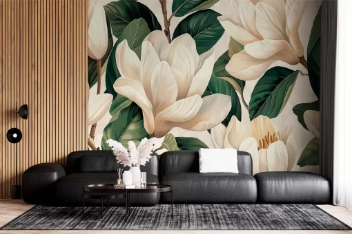 Tranh dán tường 3D bông hoa nghệ thuật TDT661