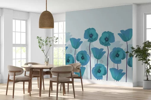 Tranh dán tường 3D bông hoa nghệ thuật TDT677