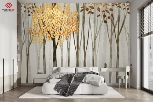 Tranh dán tường 3D phong cảnh thiên nhiên TDT1336