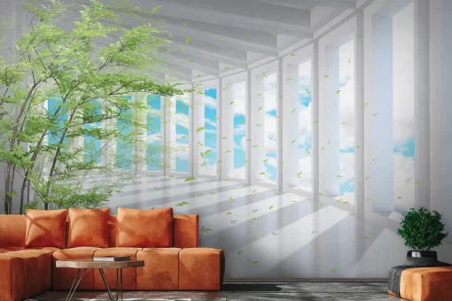 Tranh dán tường 3D tạo chiều sâu mở rộng không gian TDT767