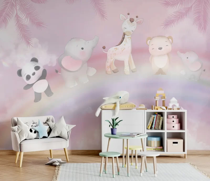 Tranh dán tường 3D trang trí phòng ngủ cho bé TDT1135 - Ảnh 3