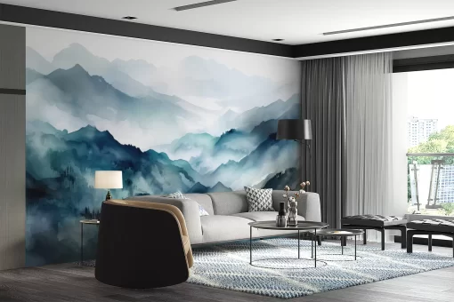 Tranh dán tường 3D phong cảnh rừng núi TDT589