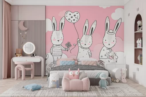 Tranh dán tường 3D trang trí phòng ngủ cho bé TDT1113