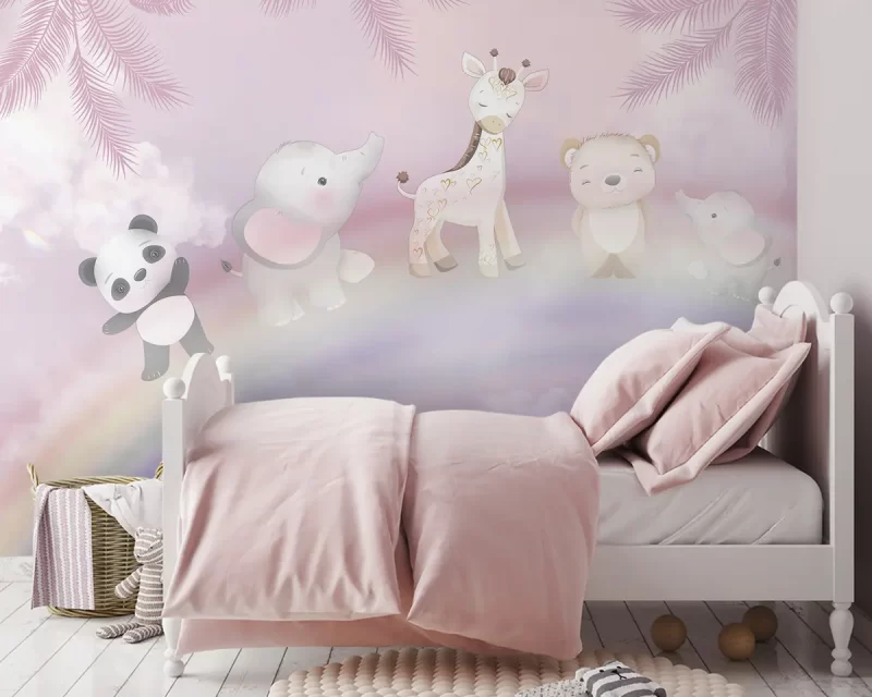 Tranh dán tường 3D trang trí phòng ngủ cho bé TDT1135 - Ảnh 5