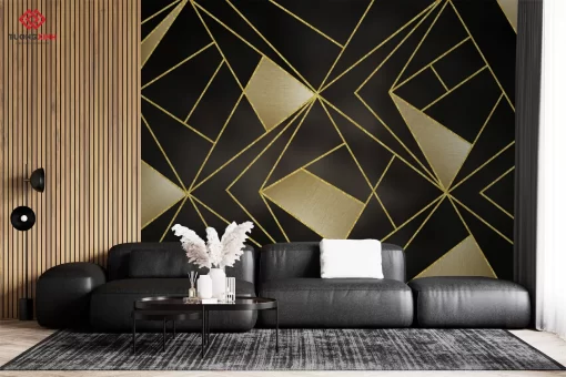 Tranh dán tường 3D trừu tượng nghệ thuật TDT1420