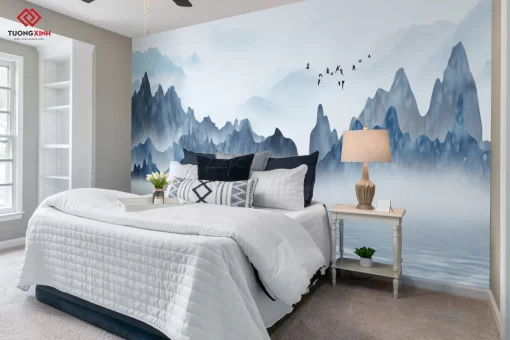 Tranh dán tường 3D phong cảnh thiên nhiên TDT1318