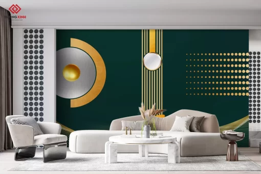 Tranh dán tường 3D trừu tượng nghệ thuật TDT1494