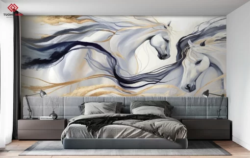 Tranh dán tường 3D trang trí phòng ngủ TDT1399