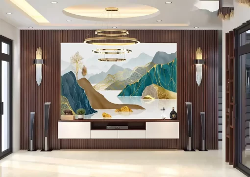 Tranh pvc tráng gương ốp tường TC2124