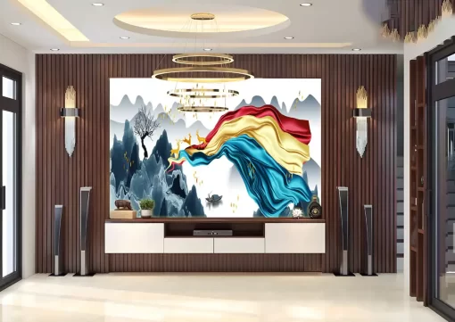 Tranh pvc tráng gương ốp tường TC2126